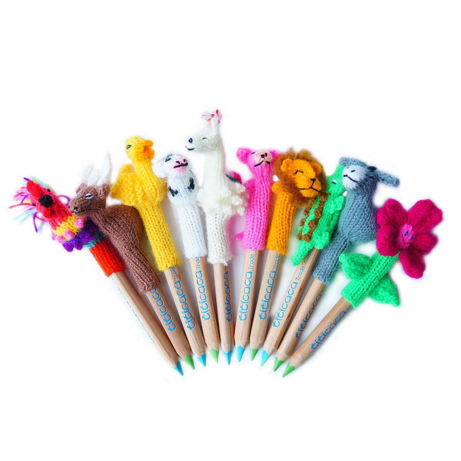 Potloodpoppen gemengd, incl. Lyra-potlood